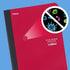 Five Star DuraShield Composition Books with Antimicrobial Covers, 4 Pack, 1 Subject, Wide Ruled Paper, 11" x 8-1/2", 100 Sheets, Black, Red, Cobalt Blue, Electric Green (950008) by Five Star