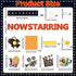 Movie Star Bulletin Board Set Now Starring Bulletin Board for Classroom Decor DIY Photo Crafts Camera Lights Learn Clapperboard Film Tickets Cutouts Accents for School Chalkboard Wall Supplies by Naozinebi
