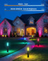 2200K-6500K IP65 4 Pack OUTON Pathway Lights Outdoor, Smart Low Voltage Landscape Lighting with RGB and White, APP
