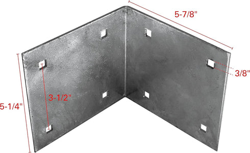 Extreme Max 3005.5516 Dock Inside Corner Bracket Kit - Includes Two Inside Corners and Four Backer Plates.