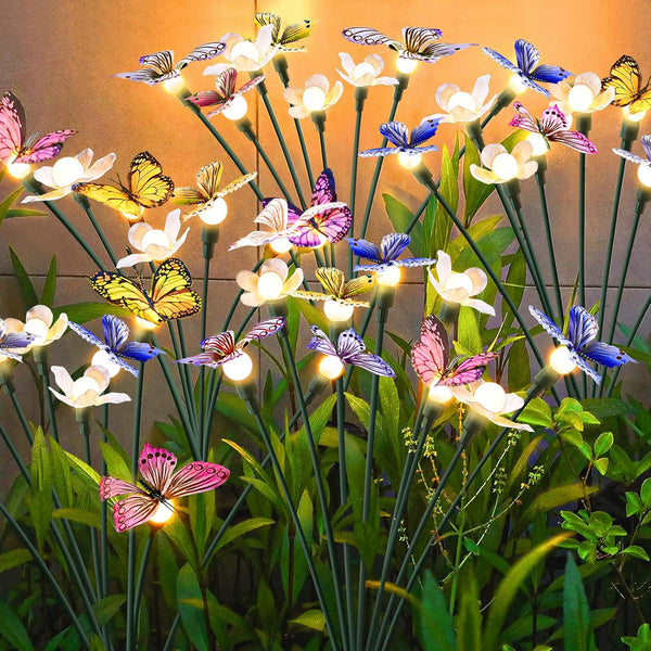FENSAN Solar Garden Lights,4packs-32LED Outdoor Solar Powered Decor for Yard, Patio, Pathway, IP65