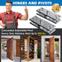 300LB Mount,1 Set) Heavy Duty Hidden Pivot Hinges Stainless Steel for Murphy Door Bookshelf Secret Room Invisible Door