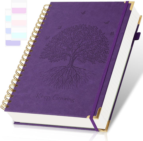 Spiral Notebook, College Ruled Notebook, 8.5" x 11", 300 Pages, Leather Journals for Writing, A4 Hardcover Journaling