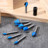 Lyksgir 8 Set 1/4 Inch Set- 1/4" 5/16" 3/8" 1/2" 5/8" 3/4" 7/8" 1" Pcs Cove Box Router Bit Shank, Solid Carbide Double