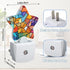 Colorful Stained Glass Dusk to Dawn Star Night Light,Abstract Smart Sensor Nightlight for Bedroom Kitchen Hallway