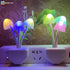 0.6W iBetterLife LED Night Light Smart Sensor Color Changing Plug-in Night Lights for Kids Adults Cute Mushroom Night