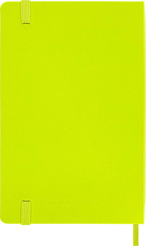 Moleskine Classic Notebook, Hard Cover, Pocket (3.5" x 5.5"), Plain/Blank, Lemon Green, 192 Pages