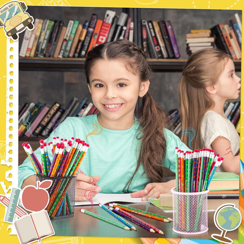 Scented Inspirational Motivational Pencils, 60 Pcs Colorful Fruit Pencils for School Gifts