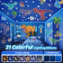 Dinosaur Night Light for Kids, 10 Musics + 6 Films Kids Night Light Projector, 126 Lighting Effects + Remote, 360