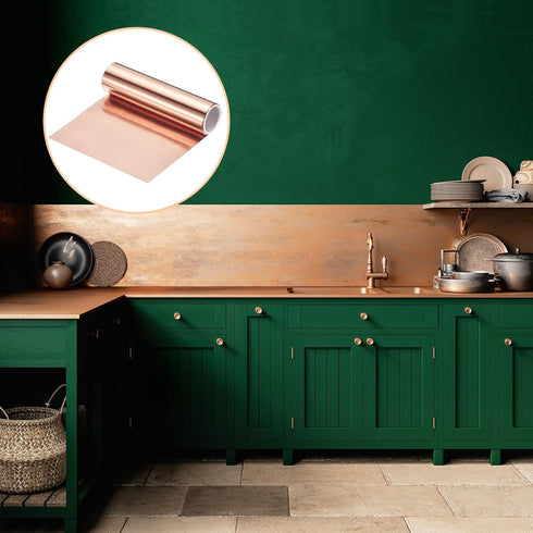 uxcell Copper Sheet Roll, 2000mm x 90mm x 0.03mm, 99.9% Pure Copper for DIY Projects