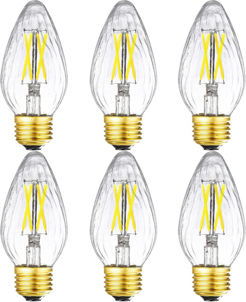 LEOOLS E26 Edison Bulb 6W Equivalent E26 LED Bulb 60 Watt Dimmable
