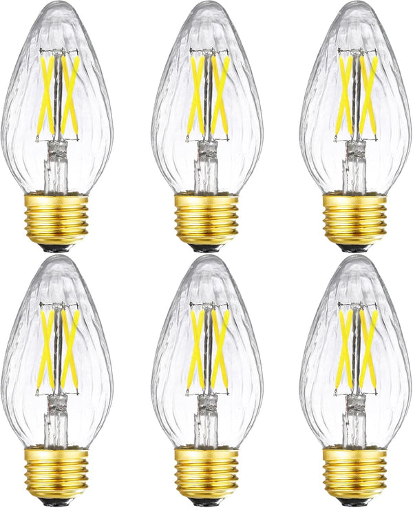 LEOOLS E26 Edison Bulb 6W Equivalent E26 LED Bulb 60 Watt Dimmable