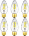 LEOOLS E26 Edison Bulb 6W Equivalent E26 LED Bulb 60 Watt Dimmable