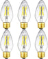 LEOOLS E26 Edison Bulb 6W Equivalent E26 LED Bulb 60 Watt Dimmable