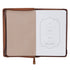 Classic Faux Leather Journal, I Know The Plans Jeremiah 29:11 Bible Verse, Brown, Lined Pages, Zipper Closure