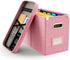 Oterri File Organizer Box with Lid - Hanging Filing Box with Mesh Pocket, Document Organizer for Letter Files, Portable