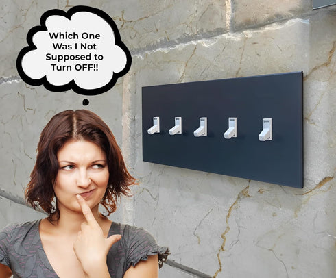 Industrial Light Switch Cover Guard (3 Pack, Clear) | No Tools Required | Child Proof Toggle Switch