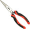 Proferred T19002 Side Cutting Long Nose Pliers with Cutter, 7" TPR Grip