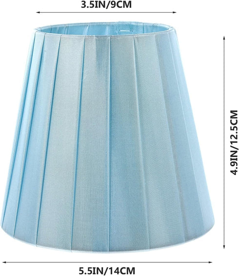 5. 5X3. 5X4. 9 inch, Home Decor Cloth Lamp Shades Fabric Lampshade Clip- On Natural Linen Hand Crafted Lampshade