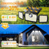 2500LM 270 IP65 3 2 Pack) MIHANI Solar Flood Lights Outdoor, Motion Sensor Security Lights with Wide Angle, Waterproof