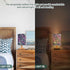 ALAZA Bedside Table Lamp for Bedroom Purple Blue Sparkling Zebra Print Nightstand LED Light Lamps with USB Port Linen
