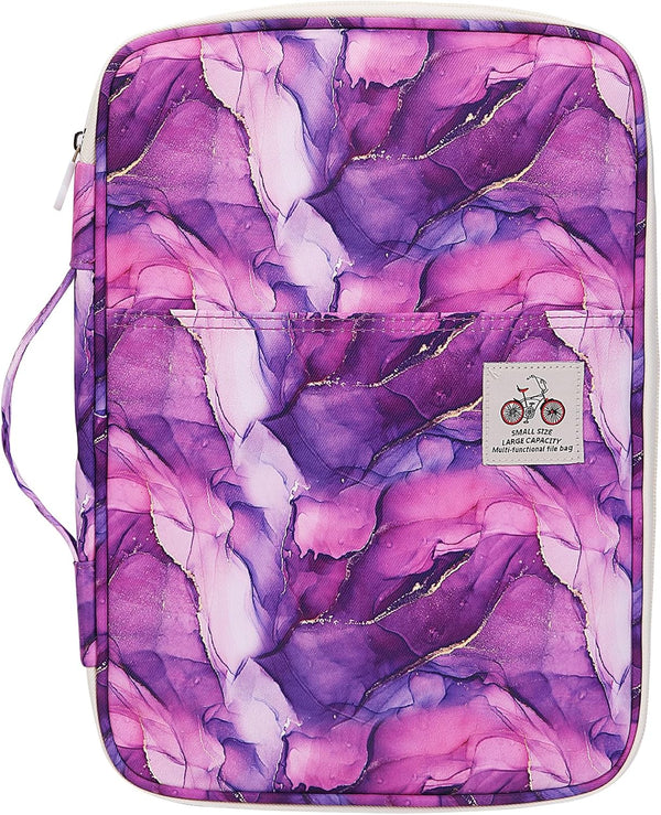 Travel Portfolio Organizer, Waterproof A4 Document Bag, Multifunctional Travel Note Pouch, Zippered Case for Notebook,