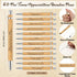Sayglossy 60 Sets Team Gifts Bulk for Employee Motivational Bamboo Pens with Silicone Keychains Teamwork Bookmarks