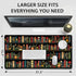 Mcapirivo 31.5"x15.7" Vintage Library Bookshelf Large Gaming Mouse Pad Flower XXL Desk Mat, Non-Slip Rubber Base