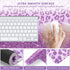 iLeadon 4in1 Mouse Pad Set - Large Gaming Desk Mat, Mouse Pad with Wrist Rest, Keyboard Wrist Rest, Coaster, Purple