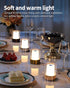4" 2 Pack, LED Mini Cordless Table Lamp Outdoor Waterproof Lamp, Rechargeable Battery Operated Lamp, Portable Touch