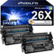 HP 26X CF226X High Yield Toner Cartridge Replacement for Pro M426dw M402n M402dn (2 Black)