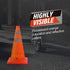 RoadHero 18 Inch Collapsible Traffic Safety Cones, 6 Pack, Multi Purpose Pop-up Cones with Reflective Collar for Road