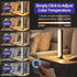 BASON LIGHTING Smart Light Bars, RGB-ICW Smart Led Lights with Music Sync, Bluetooth RGB Desk Light, Gaming Lights
