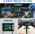 2 in 1 Temperature pH Monitor Meter Tester, 0~14.0 pH Automatic Buffer Recognition for Hydroponics and Water Testing