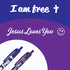 Greeting Pen Christian Inspirational Translucent 12 Pen Set with 6 Designs