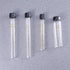 8 Pcs Graduated Glass Test Tubes with Screw Caps - 10ml, 15ml, 20ml, 30ml