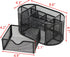 PAKASEPT Desk Organizers, Mesh Caddy with Compartments for Makeup and Office Supplies