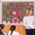 Spread Love Bulletin Board Decorations, Valentine Rainbow Envelopes Cutouts with Glue Point Dots for Classroom Supplies
