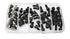 iexcell 50 Pcs M6 x 8/10/12/16/20 Alloy Steel Hex Socket Head Cap Screws Bolts Assortment Kit, Black Oxide Finish