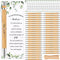 Yeaqee 100 Sets Woodland Safari Baby Shower Gifts - Bamboo Pens and Greeting Cards for Gender Reveal Favors