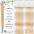 Yeaqee 100 Sets Woodland Safari Baby Shower Gifts - Bamboo Pens and Greeting Cards for Gender Reveal Favors