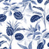 Palm Tree Leaf Navy Blue and White Floral Wallpaper: Peel and Stick Tropical Wallpaper for Bathroom Removable Wall Cover