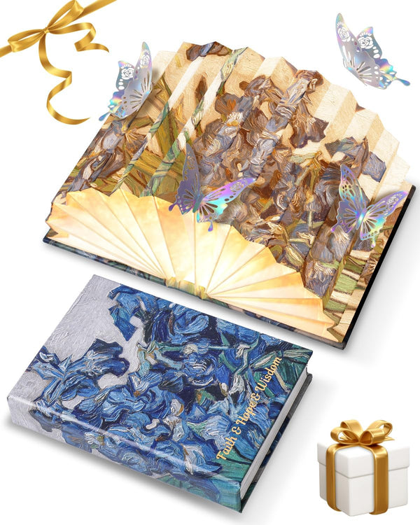 Book Shaped Light, Mothers Day Gifts BookLamp for Book Lovers Gifts,Van Gogh