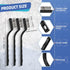 60 Set 6.7 Inches Pcs Mini Wire Brush Stainless Steel Wire Bristle Scratch Brush Small Metal Brush for Cleaning Curved