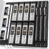 Nicpro 0.5 mm Mechanical Pencils Set with Case, 3 Metal Artist Pencils, 480PCS HB Lead Refills, 3 Erasers, Black