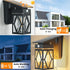 2 Pack 3 IP65 E26 Bulb Solar Porch Lights Outdoor, Dusk to Dawn & Motion Sensor Solar Wall Light with Lantern Shape