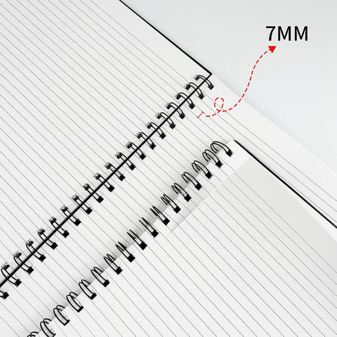 Large Lined Notebook, Spiral Notebook, 8.5" x 11", 4 Pack, LINED Notebook, 120 Pages, 100 GSM Thick Paper, Hardcover