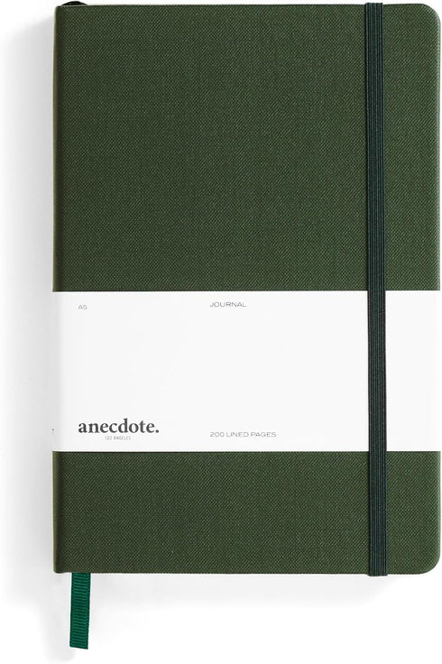 Hardcover Lined Journal with Thick 100 gsm College Ruled Paper, A5 size (8.3 x 5.4 inches), Daily Writing Notebook