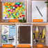 Marte Vanci Portable A4 File Box with Lid, Clear Plastic Storage Container with Handle for Photo Scrapbook Craft Art