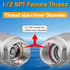 Boltigen 1/2 Inch NPT Thread Stainless Steel Spring Check Valve, Non Return One Way Horizontal Check Valve, Vertical Inline Water Check Valves for Well, Pump, Tank, Backflow Prevention